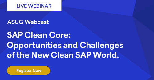 ASUG Clean Core Webinar