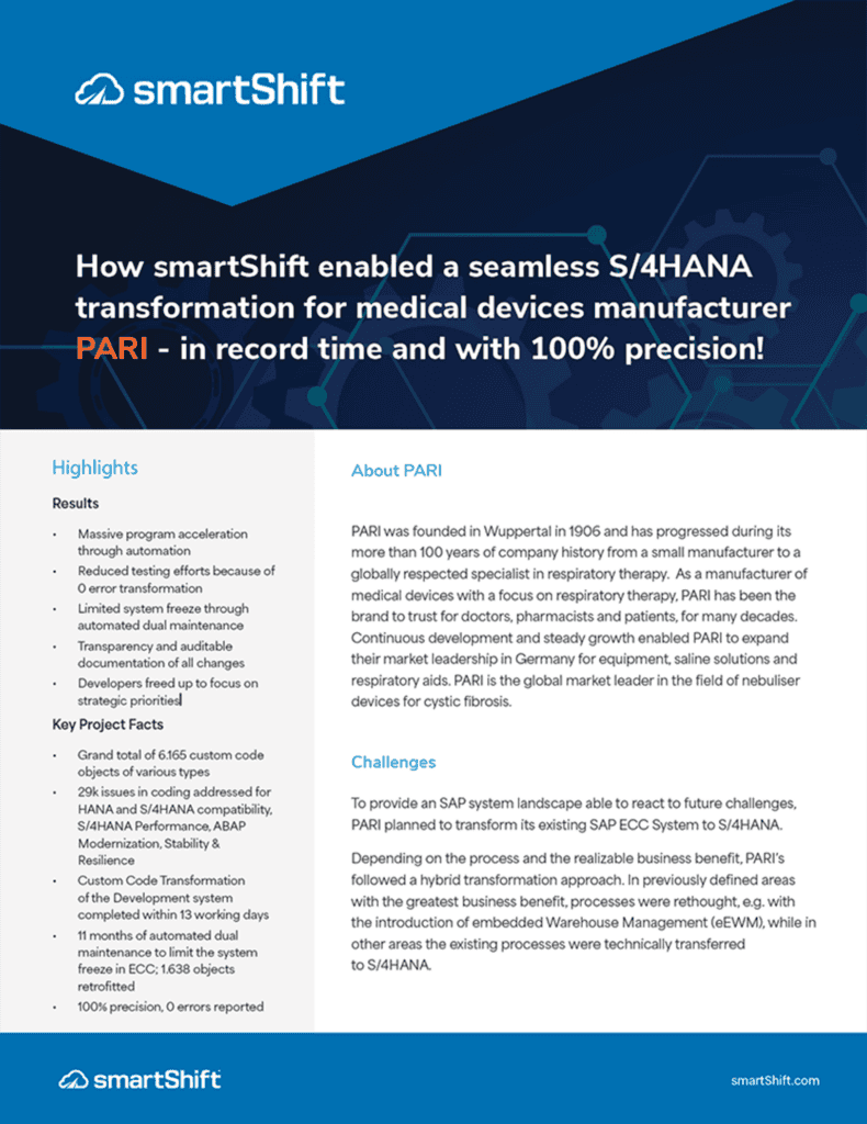 smartShift - PARI Case Study